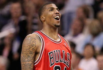 PHOENIX - JANUARY 22:  Tyrus Thomas #24 of the Chicago Bulls during the NBA game against the Phoenix Suns at US Airways Center on January 22, 2010 in Phoenix, Arizona. The Bulls defeated the Suns 115-104.  NOTE TO USER: User expressly acknowledges and agrees that, by downloading and or using this photograph, User is consenting to the terms and conditions of the Getty Images License Agreement.  (Photo by Christian Petersen/Getty Images)