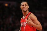 NEW YORK - DECEMBER 07:  Brandon Roy #7 of the Portland Trail Blazers reacts during NBA action against the New York Knicks at Madison Square Garden on December 7, 2009 in New York, New York. NOTE TO USER: User expressly acknowledges and agrees that, by downloading and/or using this Photograph, user is consenting to the terms and conditions of the Getty Images License Agreement.  (Photo by Nick Laham/Getty Images)