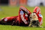WIGAN, ENGLAND - MARCH 08:  Fernando Torres of Liverpool looks dejected after a missed chance during the Barclays Premier League match between Wigan Athletic and Liverpool at the DW Stadium on March 8, 2010 in Wigan, England.  (Photo by Michael Regan/Getty Images)