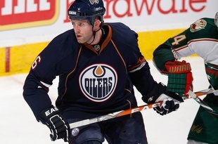 EDMONTON, CANADA - MARCH 5: Ryan Whitney #6 of the Edmonton Oilers skates against the Minnesota Wild on March 5, 2010 at Rexall Place in Edmonton, Alberta, Canada. (Photo by Dale MacMillan/Getty Images)