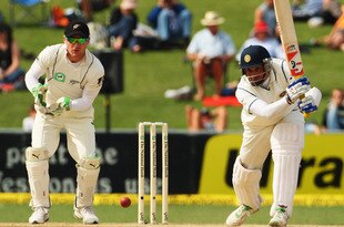 NAPIER, NEW ZEALAND - MARCH 28: VVS Laxman of India bats during day three of the second test match between New Zealand and India at McLean Park on March 28, 2009 in Napier, New Zealand.  (Photo by Phil Walter/Getty Images)