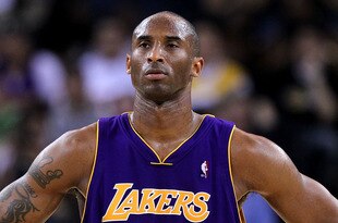 OAKLAND, CA - MARCH 15:  Kobe Bryant #24 of the Los Angeles Lakers looks on against the Golden State Warriors during an NBA game at Oracle Arena on March 15, 2010 in Oakland, California. NOTE TO USER: User expressly acknowledges and agrees that, by downloading and/or using this Photograph, user is consenting to the terms and conditions of the Getty Images License Agreement.  (Photo by Jed Jacobsohn/Getty Images)