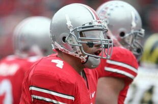 COLUMBUS, OH - NOVEMBER 22:  Kurt Coleman #4 of the Ohio State Buckeyes reacts during the Big Ten Conference game against the Michigan Wolverines at Ohio Stadium on November 22, 2008 in Columbus, Ohio.  (Photo by Andy Lyons/Getty Images)