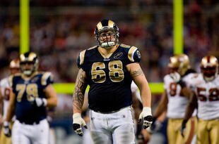 ST. LOUIS, MO - DECEMBER 21:  Richie Incognito #68 of the St. Louis Rams looks on during the game against the San Francisco 49ers at the Edward Jones Dome on December 21, 2008 in St. Louis, Missouri. The 49ers won 17-16. (Photo by Dilip Vishwanat/Getty Images) 