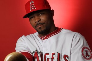 TEMPE, AZ - FEBRUARY 25:  Howie Kendrick of the Los Angeles Angels of Anaheim poses during media photo day at Tempe Diablo Stadium on February 25, 2010 in Tempe, Arizona.  (Photo by Jed Jacobsohn/Getty Images)