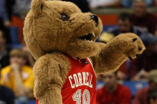 BOISE, ID - MARCH 20:  The mascot of the Cornell Big Red is seen on the court during the game against the Missouri Tigers in the first round of the NCAA Division I Men's Basketball Tournament at the Taco Bell Arena on March 20, 2009 in Boise, Idaho.  (Photo by Jed Jacobsohn/Getty Images)