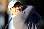 WINDERMERE, FL - FEBRUARY 18:  Tiger Woods practices golf outside his home on February 18, 2010 in Windermere, Florida. Woods will make a statement at the PGA Tour headquarters this Friday morning (February 19, 2010), according to a notice on the PGA Tour's web site.  (Photo by Sam Greenwood/Getty Images)