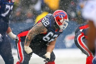ORCHARD PARK, NY - JANUARY 3:  Richie Incognito #62 of the Buffalo Bills lines up in position against the Indianapolis Colts during their NFL game at Ralph Wilson Stadium on January 3, 2010 in Orchard Park, New York. The Bills defeated the Colts 30-7. (Photo by Rick Stewart/Getty Images)