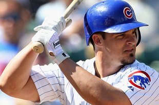 MESA, AZ - MARCH 04:  Ryan Theriot #2 of the Chicago Cubs bats against the Oakland Athletics during the MLB spring training game at HoHoKam Park on March 4, 2009 in Mesa, Arizona. The Cubs defeated the A's 9-3.  (Photo by Christian Petersen/Getty Images)
