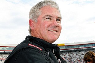 BRISTOL, TN - MARCH 21:  Nascar Legend Terry Labonte stands by his car before the NASCAR Legends UARA Race at Bristol Motor Speedway on March 21, 2009 in Bristol, Tennessee.  (Photo by John Harrelson/Getty Images)