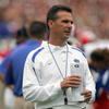 GAINESVILLE, FL - SEPTEMBER 19:  Head coach Lane Kiffin of the Tennessee Volunteers watches the action prior to the game against the Florida Gators at Ben Hill Griffin Stadium on September 19, 2009 in Gainesville, Florida.  (Photo by Sam Greenwood/Getty I