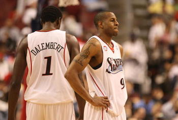 Andre Iguodala and Samuel Dalembert are two of the Sixers' possible trade pieces.