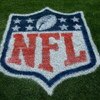 DENVER - SEPTEMBER 20:  A detail of the NFL logo on painted on the sideline grass as the Cleveland Browns face the Denver Broncos during NFL action at Invesco Field at Mile High on September 20, 2009 in Denver, Colorado. The Broncos defeated the Browns 27