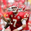 KANSAS CITY, MO - SEPTEMBER 20:  Quarterback Matt Cassel #7 of the Kansas City Chiefs yells toward teammates after failing to score at the end of the first half during the game against the Oakland Raiders at Arrowhead Stadium on September 20, 2009 in Kans
