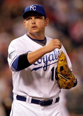 KANSAS CITY, MO - SEPTEMBER 21:  Billy Butler #16 of the Kansas City Royals gestures after making an out during the game against Boston Red Sox on September 21, 2009 at Kauffman Stadium in Kansas City, Missouri.  (Photo by Jamie Squire/Getty Images)