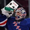 NEW YORK - SEPTEMBER 24:  Henrik Lundqvist #30 of the New York Rangers cools off before playing against of the Washington Capitals during their preseason game on  September 24, 2009 at Madison Square Garden in New York City.  (Photo by Jim McIsaac/Getty I