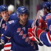 NEW YORK - JANUARY 24:  Michal Roszival #3 of the New York Rangers celebrates his third period goal against the Atlanta Thrashers on January 24, 2008 at Madison Square Garden in New York City.  (Photo by Jim McIsaac/Getty Images)