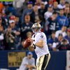 ORCHARD PARK, NY - SEPTEMBER 27:  Drew Brees #9 of the New Orleans Saints readies to pass against the Buffalo Bills at Ralph Wilson Stadium on September 27, 2009 in Orchard Park, New York. The Saints won 27-7.  (Photo by Rick Stewart/Getty Images)