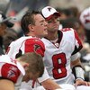 FOXBORO, MA - SEPTEMBER 27:  Matt Ryan #2 and teammate Chris Redman #8 of the Atlanta Falcons watch fourth-quarter action from the sidelnes against the New England Patriots at Gillette Stadium on September 27, 2009 in Foxboro, Massachusetts. The Patriots 