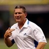 NEW ORLEANS - SEPTEMBER 13:  Head coach Jim Schwartz of the Detroit Lions argues a call with the referees during the game against the New Orleans Saints at the Louisiana Superdome on September 13, 2009 in New Orleans, Louisiana. The Saints defeated the Li