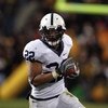 IOWA CITY, IOWA - NOVEMBER 8: Penn State Nittany Lions runningback Evan Royster #22 rushes for yards against the Iowa Hawkeyes at Kinnick Stadium on November 8, 2008 in Iowa City, Iowa. Iowa defeated Penn State  24-23. (Photo by David Purdy/Getty Images)
