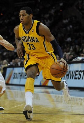 SAN ANTONIO - JANUARY 20:  Forward Danny Granger #33 of the Indiana Pacers during play against the San Antonio Spurs on January 20, 2009 at AT&T Center in San Antonio, Texas.  NOTE TO USER: User expressly acknowledges and agrees that, by downloading and/o