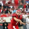 HOUSTON - NOVEMBER 17: Case Keenum #7 of the Houston Cougars passes the ball during the game against the Marshall Thundering Herd at Robertson Stadium November 17, 2007 in Houston, Texas. Houston won 35-28. (Photo by Stephen Dunn/Getty Images) 