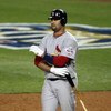 LOS ANGELES, CA - OCTOBER 07:  Albert Pujols #5 of the St. Louis Cardinals looks on against the Los Angeles Dodgers in Game One of the NLDS during the 2009 MLB Playoffs at Dodger Stadium on October 7, 2009 in Los Angeles, California.  (Photo by Stephen Du
