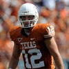 AUSTIN, TX - SEPTEMBER 26:  Quarterback Colt McCoy #12 of the Texas Longhorns at Darrell K Royal-Texas Memorial Stadium on September 26, 2009 in Austin, Texas.  (Photo by Ronald Martinez/Getty Images)