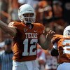 AUSTIN, TX - SEPTEMBER 26:  Quarterback Colt McCoy #12 of the Texas Longhorns at Darrell K Royal-Texas Memorial Stadium on September 26, 2009 in Austin, Texas.  (Photo by Ronald Martinez/Getty Images)