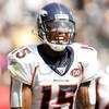 OAKLAND, CA - SEPTEMBER 27:  Brandon Marshall #15 of the Denver Broncos celebrates after he scored a touchdown against the Oakland Raiders at the Oakland-Alameda County Coliseum on September 27, 2009 in Oakland, California.  (Photo by Ezra Shaw/Getty Imag