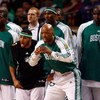BOSTON - JUNE 17:  The Boston Celtics bench celebrates in the fourth quarter of Game Six of the 2008 NBA Finals  against the Los Angeles Lakers on June 17, 2008 at TD Banknorth Garden in Boston, Massachusetts. NOTE TO USER: User expressly acknowledges and