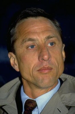 24 Apr 1991:  Portrait of Barcelona Coach Johan Cryuff during the European Cup Winners Cup semi-final against Juventus at the Delle Alpi Stadium in Turin, Italy. Juventus won the match 1-0. \ Mandatory Credit: Shaun  Botterill/Allsport