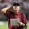 RALEIGH, NC - SEPTEMBER 03:  Head coach Steve Spurrier of the South Carolina Gamecocks watches on from the sidelines against the North Carolina State Wolfpack during their game at Carter-Finley Stadium on September 3, 2009 in Raleigh, North Carolina.  (Ph