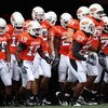 STILLWATER, OK - SEPTEMBER 05:  The Oklahoma State Cowboys run out onto the field before the college football game at Boone Pickens Stadium on September 5, 2009 in Stillwater, Oklahoma.  The Cowboys defeated the Bulldogs 24-10.  (Photo by Christian Peters