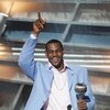 HOLLYWOOD - JULY 14:  Winner for Best Breakthrough athlete, basketball player LeBron James speaks on stage at the 12th Annual ESPY Awards held at the Kodak Theatre on July 14, 2004 in Hollywood, California.  This year's ESPY's will air Sunday, July 16th o