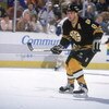 BUFFALO, NY - FEBRUARY 12:  Cam Neely #8 of the Boston Bruins pursues the play during the game against the Buffalo Sabres on February 12, 1995 in Buffalo, New York. The Sabres defeated the Bruins 2-1. (Photo by Rick Stewart/Getty Images)