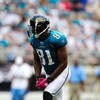 JACKSONVILLE, FL - OCTOBER 04:  Torry Holt #81 of the Jacksonville Jaguars lines up during the game against the Tennessee Titans at Jacksonville Municipal Stadium on October 4, 2009 in Jacksonville, Florida.  (Photo by Sam Greenwood/Getty Images)