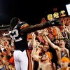 AUBURN, AL - SEPTEMBER 19:  Antonio Coleman #52 of the Auburn Tigers cheers with the fans against the West Virginia Mountaineers at Jordan-Hare Stadium on September 19, 2009 in Auburn, Alabama.  (Photo by Kevin C. Cox/Getty Images)