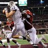 ARLINGTON, TX - OCTOBER 03:  Wide receiver Ryan Tannehill #17 of the Texas A&M Aggies against the Arkansas Razorbacks at Cowboys Stadium on October 3, 2009 in Arlington, Texas.  (Photo by Ronald Martinez/Getty Images)