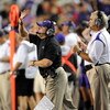 FORT WORTH, TX - OCTOBER 16:  Head coach Gary Patterson of the TCU Horned Frogs during play against the BYU Cougars at Amon G. Carter Stadium on October 16, 2008 in Fort Worth, Texas.  (Photo by Ronald Martinez/Getty Images)