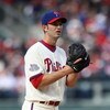 PHILADELPHIA - APRIL 08:  J.A. Happ #43 of the Philadelphia Phillies pitches against the Atlanta Braves at Citizens Bank Park on April 8, 2009 in Philadelphia, Pennsylvania.  (Photo by Nick Laham/Getty Images)
