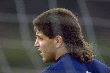 18 Jan 1990:  Portrait of USA goalkeeper Tony Meola during his Sheffield Wednesday Trial at the Hillsborough Stadium in Sheffield, England. \ Mandatory Credit: Ben  Radford/Allsport