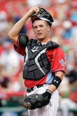 ST. LOUIS, MO - JULY 12: U.S. Futures All-Star Tyler Flowers of the Chicago White Sox looks on during the 2009 XM All-Star Futures Game at Busch Stadium on July 12, 2009 in St. Louis, Missouri. (Photo by Jamie Squire/Getty Images)