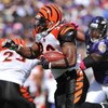 BALTIMORE - OCTOBER 11:  Cedric Benson #32 of the Cincinnati Bengals runs the ball against the Baltimore Ravens at M&T Bank Stadium on October 11, 2009 in Baltimore, Maryland. The Bengals defeated the Ravens 17-14. (Photo by Larry French/Getty Images)