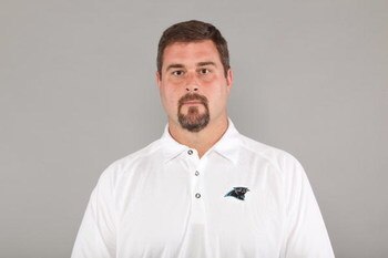 CHARLOTTE, NC - 2009:  Jeff Davidson of the Carolina Panthers poses for his 2009 NFL headshot at photo day in Charlotte, North Carolina. (Photo by NFL Photos)   