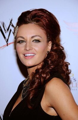 HOLLYWOOD - AUGUST 21:  Wrestler Maria Kanellis arrives at the WWE's SummerSlam Kickoff Party at H-Wood Club on August 21, 2009 in Hollywood, California.  (Photo by Frazer Harrison/Getty Images)