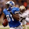 NEW ORLEANS - SEPTEMBER 13:  Calvin Johnson #81 of the Detroit Lions runs past Malcom Jenkins #27 of the New Orleans Saints at the Louisiana Superdome on September 13, 2009 in New Orleans, Louisiana. The Saints defeated the Lions 45-27.  (Photo by Chris G