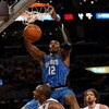 LOS ANGELES, CA - JUNE 07:  Dwight Howard #12 of the Orlando Magic slam dunks over Kobe Bryant #24 of the Los Angeles Lakers in Game Two of the 2009 NBA Finals at Staples Center on June 7, 2009 in Los Angeles, California. NOTE TO USER: User expressly ackn