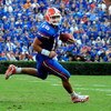 GAINESVILLE, FL - SEPTEMBER 19:  Tim Tebow #15 of the Florida Gators scrambles for yardage during the game against the Tennessee Volunteers at Ben Hill Griffin Stadium on September 19, 2009 in Gainesville, Florida.  (Photo by Sam Greenwood/Getty Images)